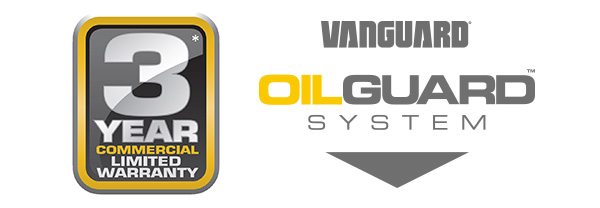 Oil Guard™ warranty and logo