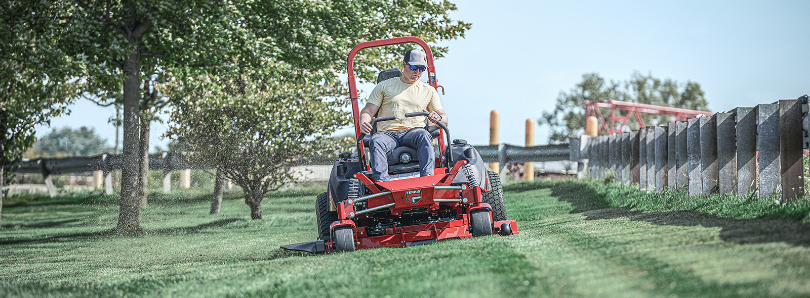 Landscaper riding zero turn mower