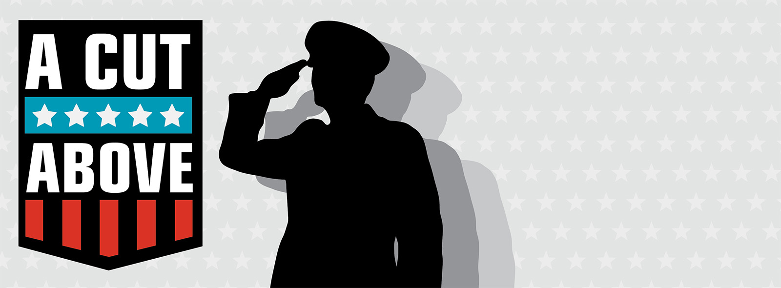 Military member saluting
